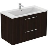 Ideal Standard Tamno smeđi zidni ormarić za ispod umivaonika u dekoru hrasta 100x63 cm i.Life B – | shoptok.hr