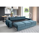 ELTAP Plava baršunasti sklopiva sofa 261 cm Laurence – | shoptok.hr