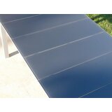 Ambia Garden VRTNA MIZA kovina, steklo srebrne barve, temno siva | Shoptok.si