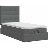  Podesivi krevet s madracem Tamnosiva 80 x 200 cm Tkanina | shoptok.hr