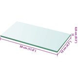  Ploče za police 2 kom staklene prozirne 30 x 12 cm | shoptok.hr