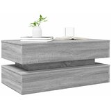  Stolić za kavu s LED svjetlima siva boja hrasta 90 x 50 x 40 cm | Eponuda.ba