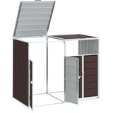  lopa za 2 smetnjaka, 144x81x113 cm, rjava | Shoptok.si