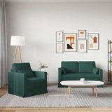 SOFA 2 pcs Tamnozelena Metal | shoptok.hr