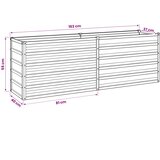  Povišeni vrtni krevet Antracit 160 x 40 x 55 cm | shoptok.hr