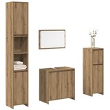  4-dijelni set kupaonskog namještaja käsityöläinen tammi | shoptok.hr