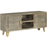 In TV omarica trden mangov les siva in medeninasta 110x30x48 cm | Shoptok.si