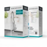 Teesa TSA4105 protočni električni grelnik vode s kuhinjsko pipo – 3500 W, LED zaslon, 360°, inox | Shoptok.si