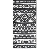 Furnova Zunanja preproga ARAKIL črna 80x150 cm PP, (21930593) | Shoptok.si