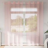 vidaXL Voile zavese z vponkami 2 kosa roza 140x225 cm Cene