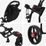 Golf Trolej Crna 110 x 60 x 132 cm Željezo | shoptok.hr