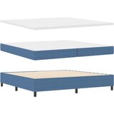  Krevet s opruga kutije Plava i bijela 200 x 200 cm | shoptok.hr