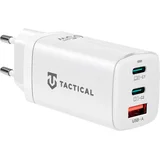 FlashBang 2.0 GaN stenski polnilec s 3 USB vhodi 65W bele barve