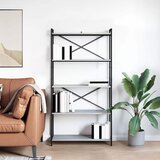  Polica Sivi hrast sonoma 80 x 30 x 155 cm Konstruirano drvo | shoptok.hr