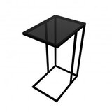 Hanah home pomoćni stočić alaska c smoked glass