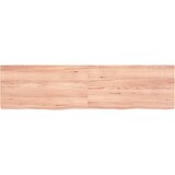  Kupaonska radna ploča svjetlosmeđa 120x30x(2-4) cm masivno drvo | shoptok.hr