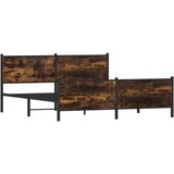  Metalni okvir kreveta bez madraca boja hrasta 193x203 cm | shoptok.hr