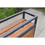 Gardenson VRTNA GARNITURA SANTORIN aluminij barve grafita, naravne barve | Shoptok.si