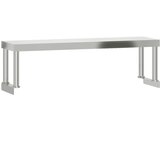  Kuhinjski radni stol s policom 110x55x120 cm nehrđajući čelik | shoptok.hr
