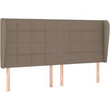  Uzglavlje s ušima smeđesivi 203x23x118/128 cm od tkanine | shoptok.hr
