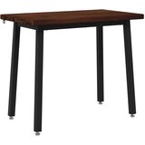  110 x 55 x 75 cm Čvrsto drvo akacije Tamno smeđa i crna - tamno smeđa i crna 110 x 55 x 75 cm Četvrtasto | shoptok.hr