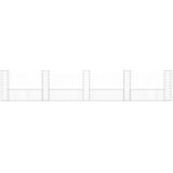  Gabionska košara U-oblika s 5 stupova 500x20x100 cm željezna | Eponuda.com
