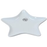Dekordom novogodišnja dekoracija - plate porcelain star 21cm 608261 - white - kmg ( 043374 )