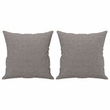  3-dijelni set sofa s jastucima smeđesivi od tkanine | shoptok.hr