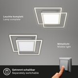 BRILO LED plafonjera 2xLED/16W/230V + LED/19W 51,5x51,5 cm matni hrom | Eponuda.com