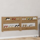  Ormar za cipele Zidne 2 pcs Umjetnički hrast 81 x 18 x 60 cm | shoptok.hr