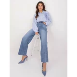 Fashion Hunters Blue jeans dad fit with straight legs