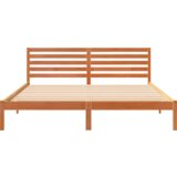  Konstrukcija postelje z vzglavjem Voskast rjav 200 x 200 cm, (5000125743) | Shoptok.si