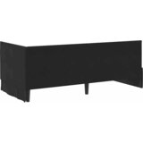  Kutni okvir kreveta s uzglavljem Crna 90 cm x 200 cm Baršun | shoptok.hr