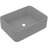  Luksuzni umivaonik mat svjetlosivi 41 x 30 x 12 cm keramički | shoptok.hr