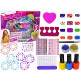  Nail Painting Set Nail Lacquers Stickers Patterns Glitters Cene