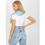 Fashion Hunters Blue thin scarf with a print Cene
