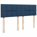  Krevet s oprugama i madracem plavi 160x200 cm od tkanine | shoptok.hr