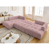 Bobochic Paris Ružičasta sklopiva/s prostorom za odlaganje kutna garnitura (s lijevim kutom/u obliku slova "U") Fuji – | shoptok.hr