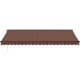 Tenda na automatsko uvlačenje s LED svjetlima smeđa 500x350 cm | Eponuda.com