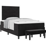  Krevet s opruga kutije s uzglavljem Crna 200 x 120 cm Baršun | shoptok.hr