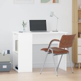  Radni stol bijeli 100 x 55 x 75 cm od konstruiranog drva | Eponuda.com