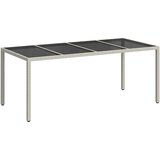  Stol za vrt Bijelo 190 x 90 x 75 cm poliratan | shoptok.hr
