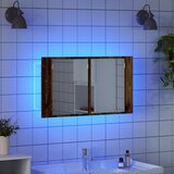  Kupaonski ormar s ogledalom Zidne Staro drvo 80 x 12 x 45 cm | shoptok.hr