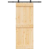 vidaXL Klizna vrata s priborom za montažu 80 x 210 cm masivna borovina Cijene