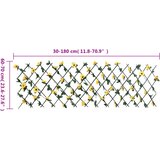 Proširiva rešetka od umjetnog bršljana žuta 180 x 60 cm | shoptok.hr