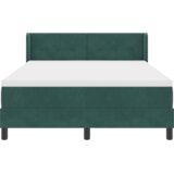 Box Spring postelja z vzmetnico temno zelena 140x190 cm pliš, (22052594) | Shoptok.si