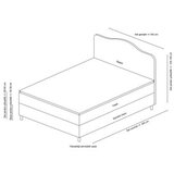 Hanah home bračni krevet vassi 140 x 200 anthracite | ePonuda.com