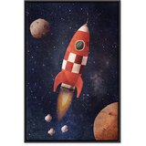  Slika - Into the Unknown by Rocket (1 Part) Vertical 80x120 U crnom drvenom okviru | shoptok.hr