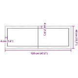 Stolna ploča tamnosmeđa 120x40x(2-4) cm obrađena hrastovina | shoptok.hr