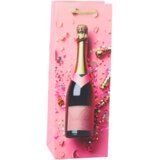  Paper Gift Bag For Champagne Bottle Pastel 35 x 12 x 9 cm | Shoptok.si